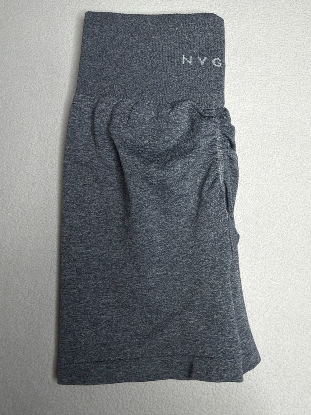 NVGTN Black Speckled Scrunch Seamless Shorts - Picture 6 of 10